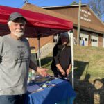 Tom Reid and Deb Bargides at the Flint Hill polling place.